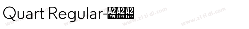 Quart Regular字体转换